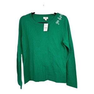 J. Crew teddie cotton wool blend go birds eagles sweater size M
